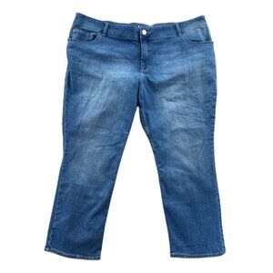 Lee Womens Jeans Size 26WP Blue Denim Regular Fit Mid Rise Straight Leg Ankle